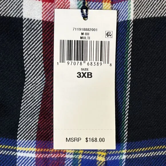 NWT Polo Ralph Lauren Big & Tall Multicolor Plaid Flannel Shirt‎ Men’s 3XB $168 - Picture 5 of 6